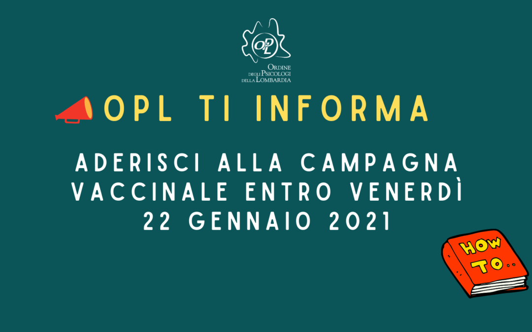 Campagna Vaccinale Per Psicologi in Lombardia